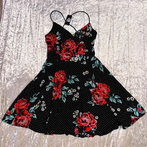Polka Dot Floral Dress